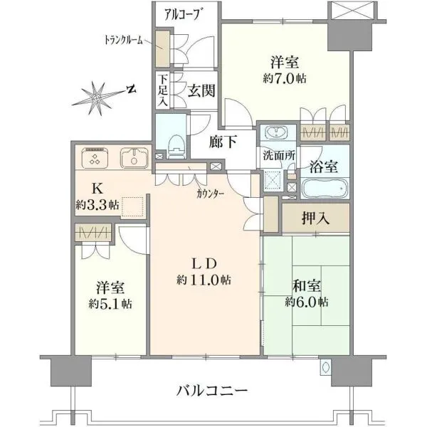 ウィズダム大泉学園 間取図