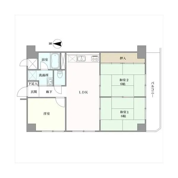 朝日プラザ高津第一 間取図