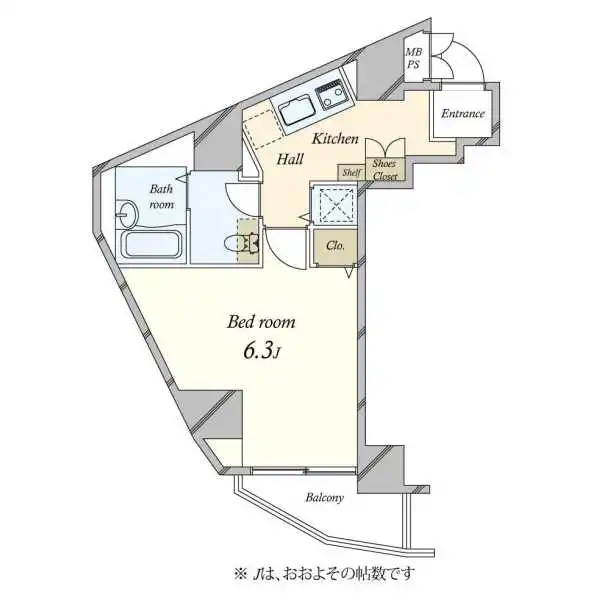 エクセリア旗の台 間取図