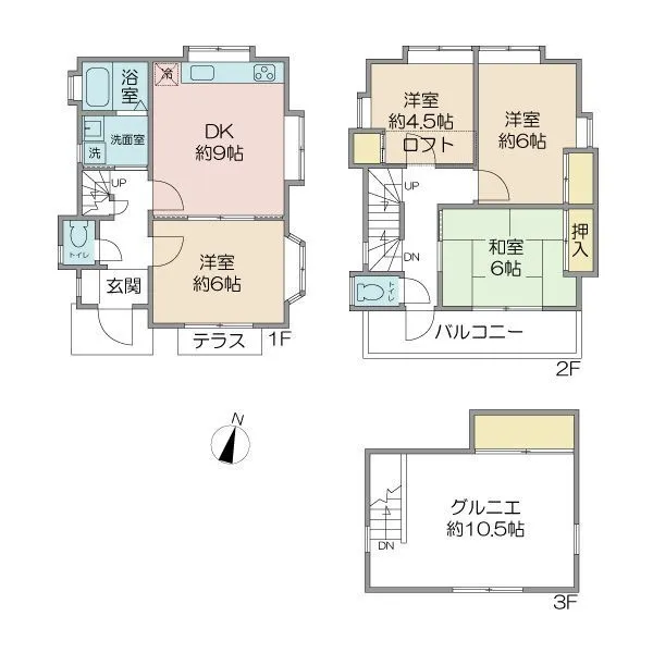 中野区若宮３丁目 間取図