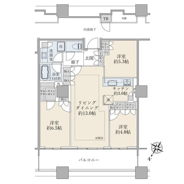 ブリリア有明スカイタワー 間取図