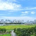ブリリア有明スカイタワー 北西向きにつき都心のビル群を望みます。