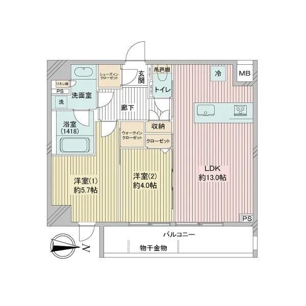 ヴァースクレイシアIDZ大宮 間取図