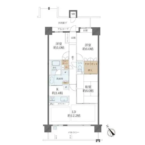 ローレルスクエア南甲子園 間取図