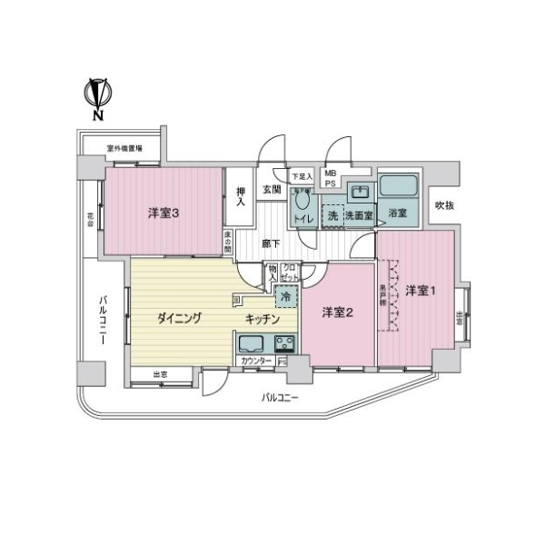 セザール荒川 間取図