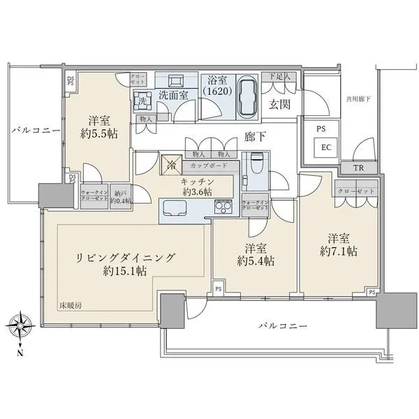 ベイズタワー＆ガーデン 間取図