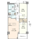 オープンレジデンシア鷹番 間取図