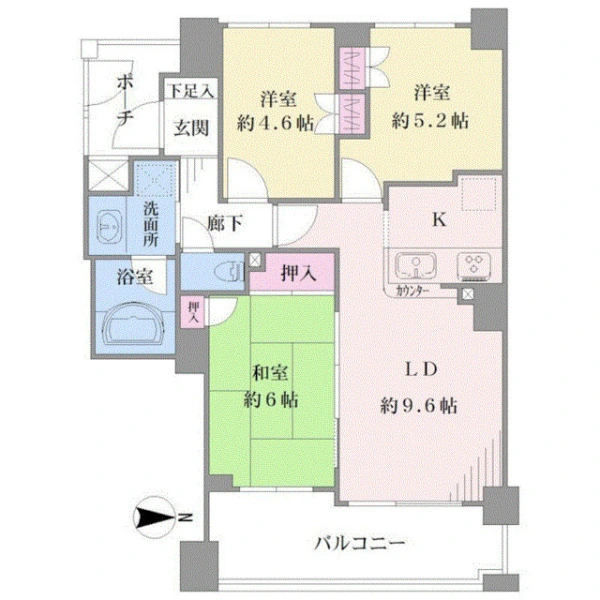 ナイスパークフロンテージ西六郷 間取図