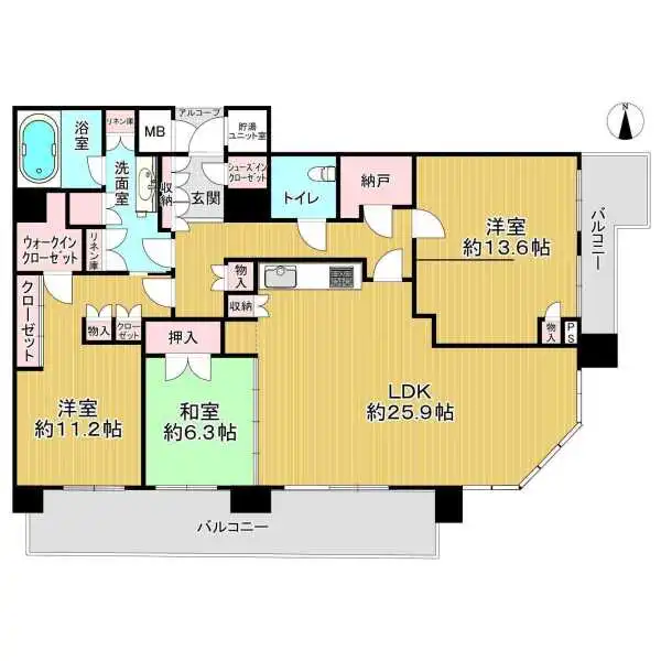 ザ・上本町タワー 間取図