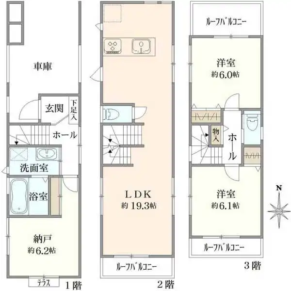 武蔵野市境５丁目 間取図