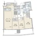 ブリリアタワー池袋 玄関ドアすぐに専用トランクルームもついている、利便性に長けた間取りです。