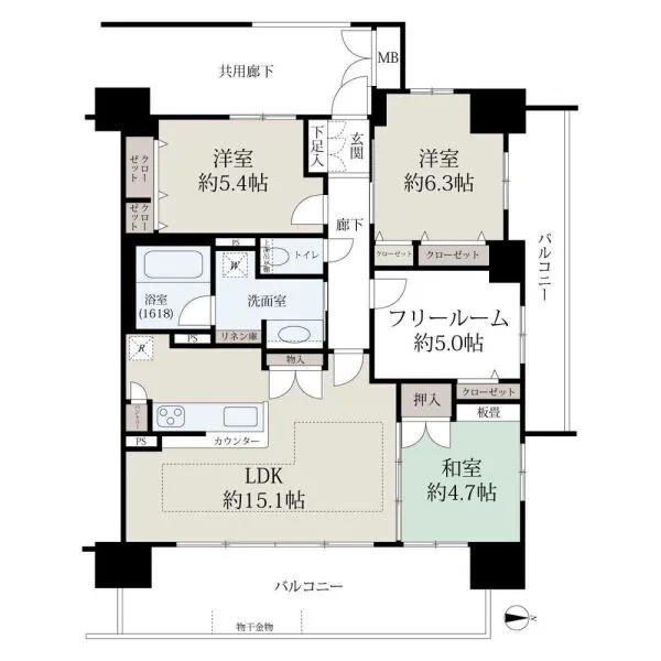 エスリード大津グランテラス 間取図