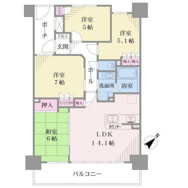 ガーデンブリーズ光の街 間取図