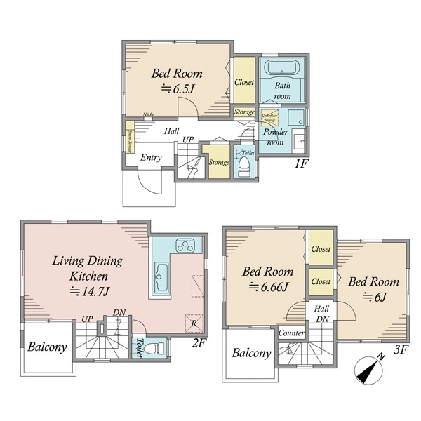横浜市港南区日野５丁目 間取図
