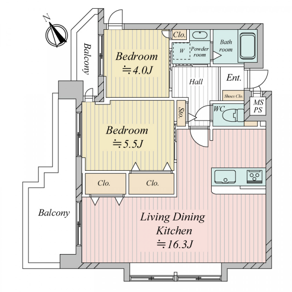 ノバカネイチ堂島ＩＩ番館 間取図