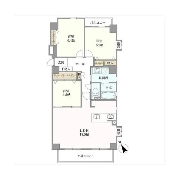 グローリアス平針第二 間取図