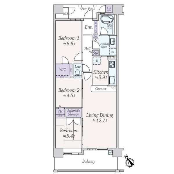 コスモ西宮フィールズ 間取図