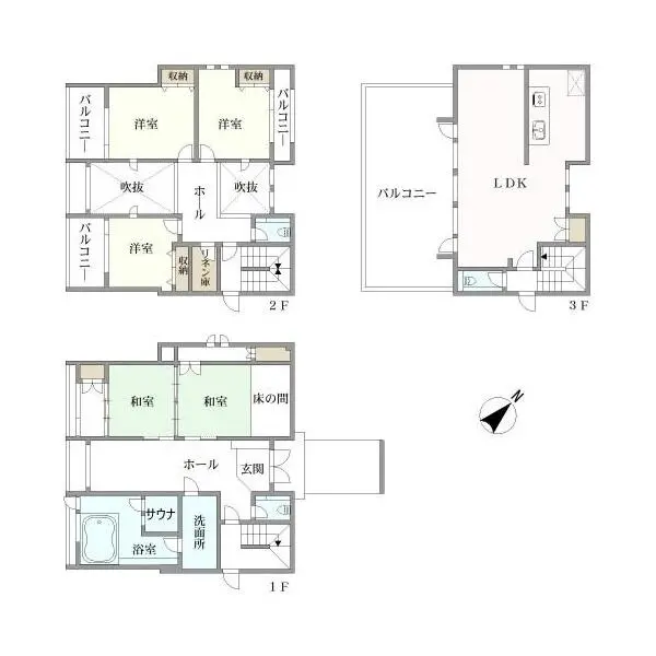 鎌倉市稲村ガ崎１丁目 間取図