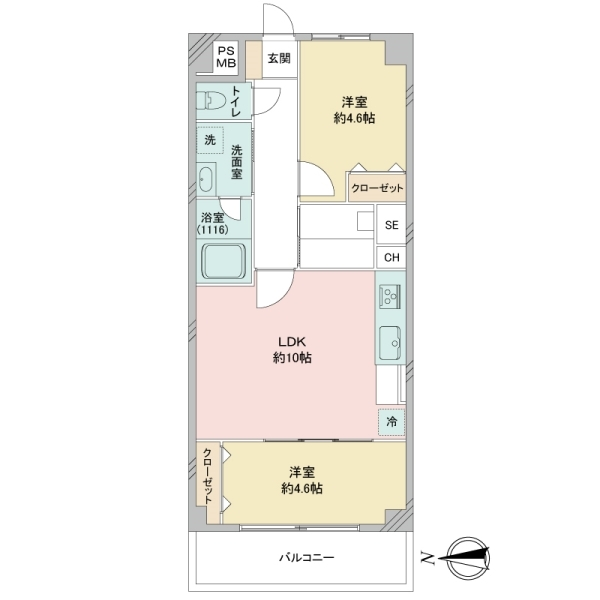 ハイネス上板橋 間取図