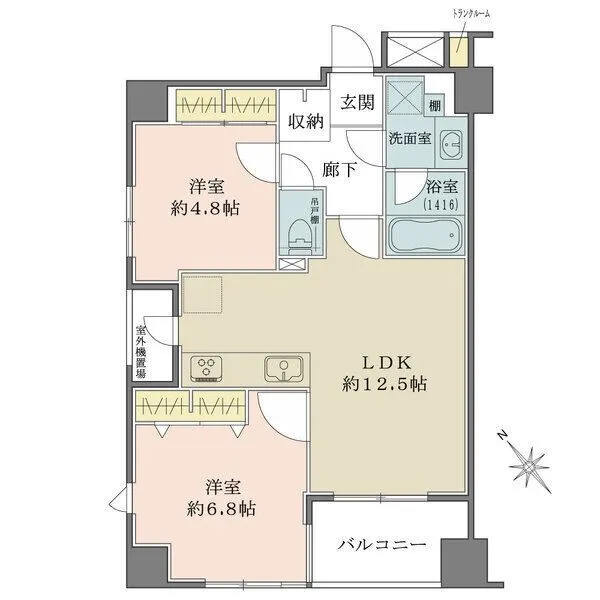 サンクタス築地 間取図