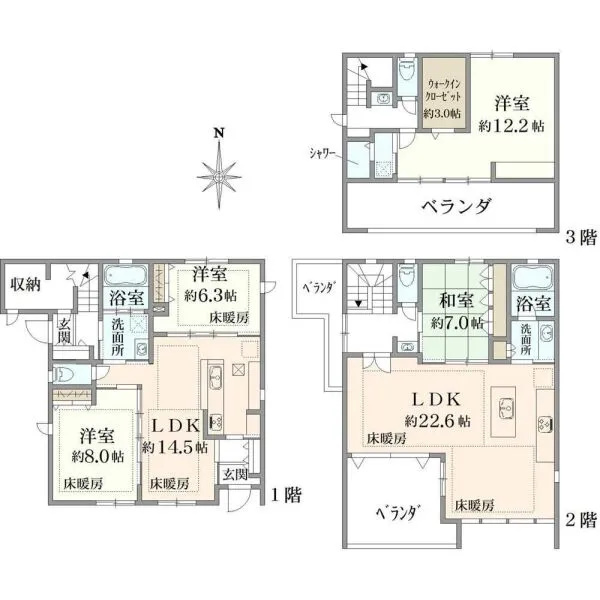 豊島区池袋本町１丁目 間取図