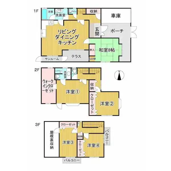 大阪市天王寺区城南寺町 間取図