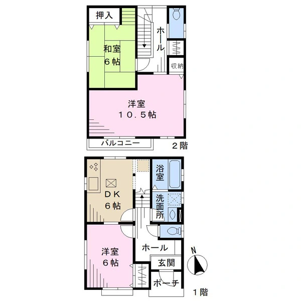 千葉市中央区浜野町 間取図