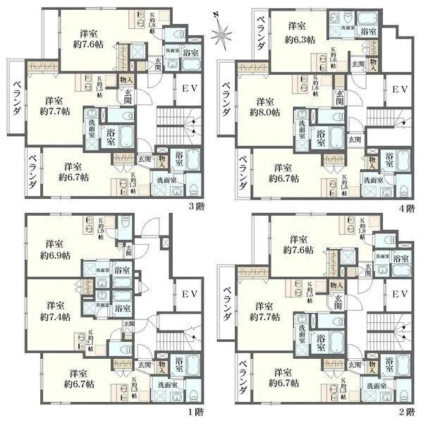 プレジール赤塚三丁目 間取図