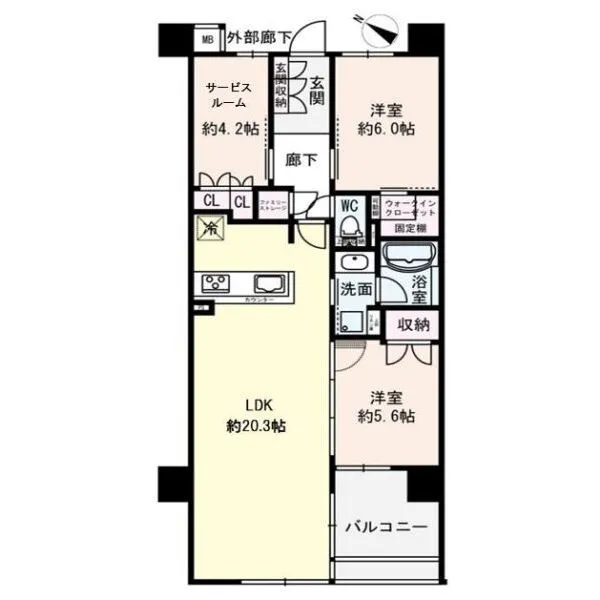 イニシア桂大橋 間取図