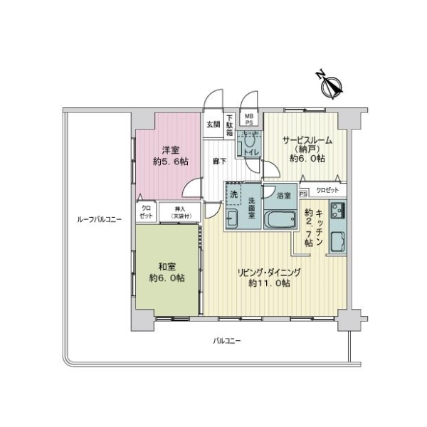 プレステージ淵野辺 間取図