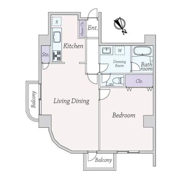 ヴェラハイツ広尾 間取図