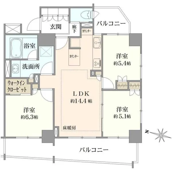 アトラスアベニュー文京大塚 間取図