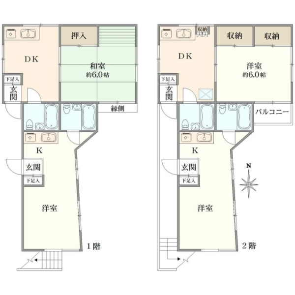 品川区大井５丁目　１棟アパート 間取図