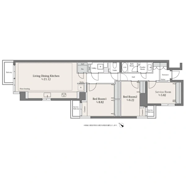 六番町ガーデン 間取図