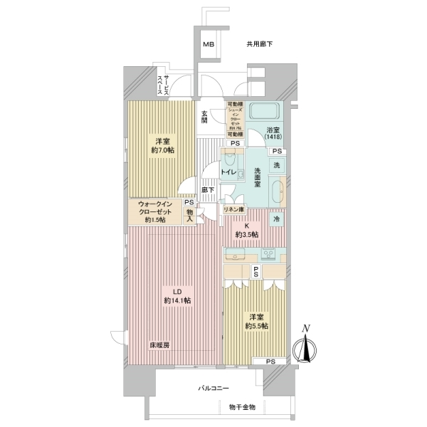 ザ・パークハウス名古屋伏見 間取図