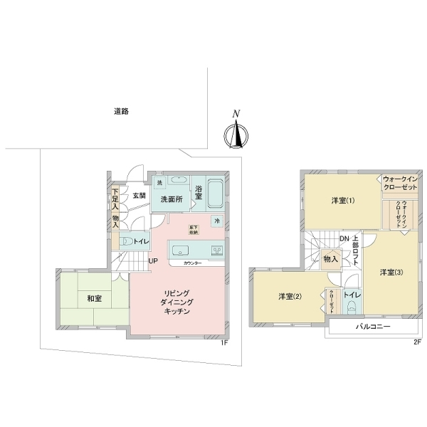 足立区入谷1丁目 間取図