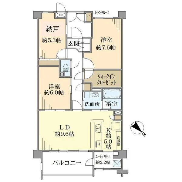 ロータリーパレスたまプラーザ 間取図
