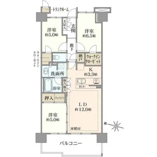 オハナ豊田多摩平の森 間取図