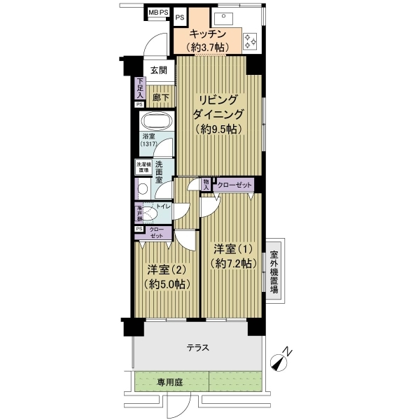 クリオ柏 間取図