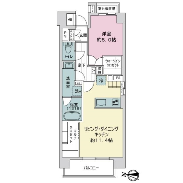 コープ野村赤羽スイート 間取図