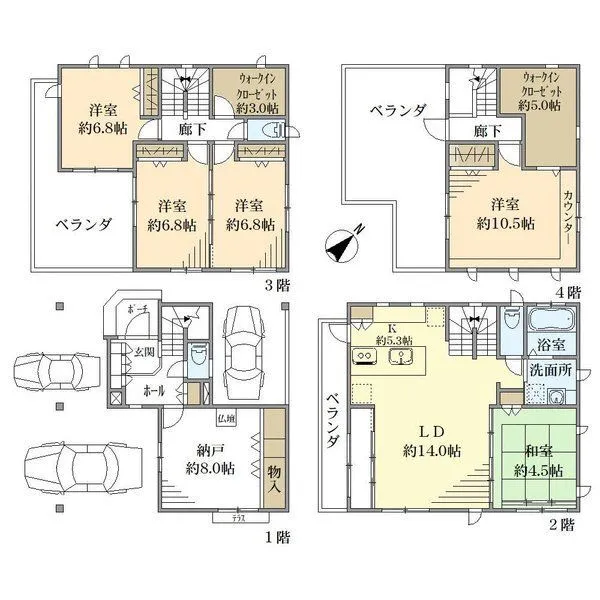 川口市大字芝 間取図