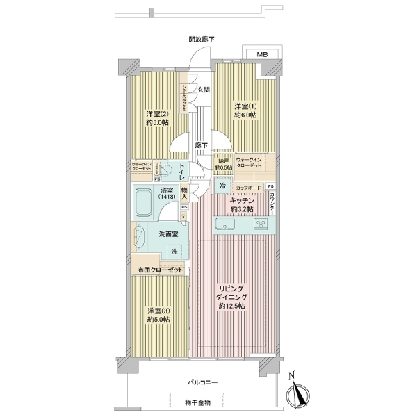 メイツ新川崎 間取図