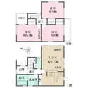 京都市西京区大枝東長町 間取図