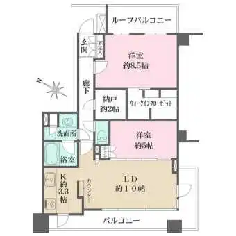 納戸やウォークインクローゼットなど、収納豊富な住まい。開口部が多く、換気をスムーズに行えます。