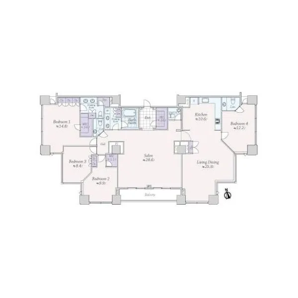 シティタワー高輪 間取図