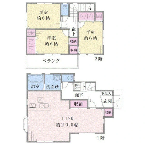 横浜市鶴見区馬場２丁目 間取図