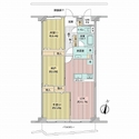 北千住スカイハイツ 間取図