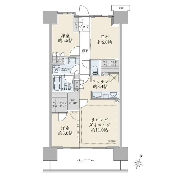 ＳＨＩＮＴＯ　ＣＩＴＹ（シントシティ） 間取図