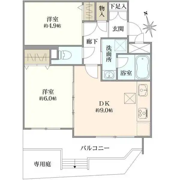 ライオンズマンション川口南町 間取図