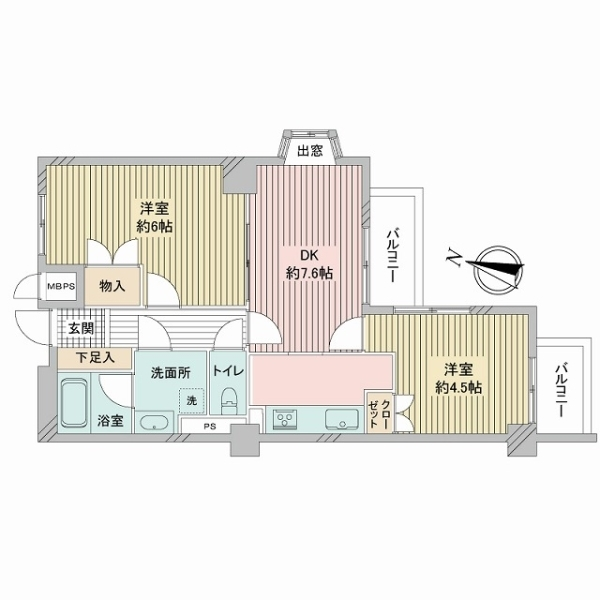 ライオンズプラザ浦和元町シティー 間取図